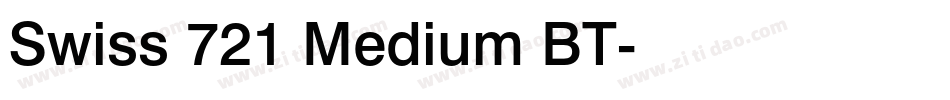 Swiss 721 Medium BT字体转换